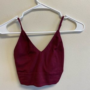 Boutique red crop top